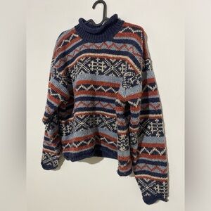 Cozy Multicolor Patterned Sweater